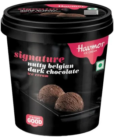 Havmor Signature Nutty Belgian Dark Chocolate Ice Cream